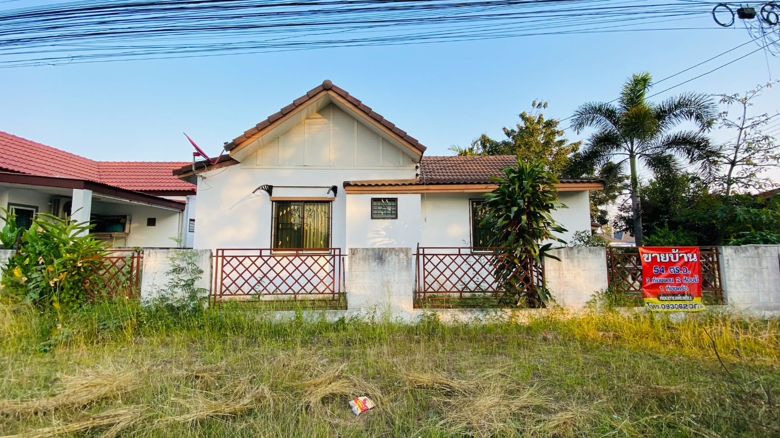บ้านเดี่ยว ชั้นเดียว ขายตามสภาพ สันผักหวาน เชียงใหม่ 54 ตารางวา ขายถูก